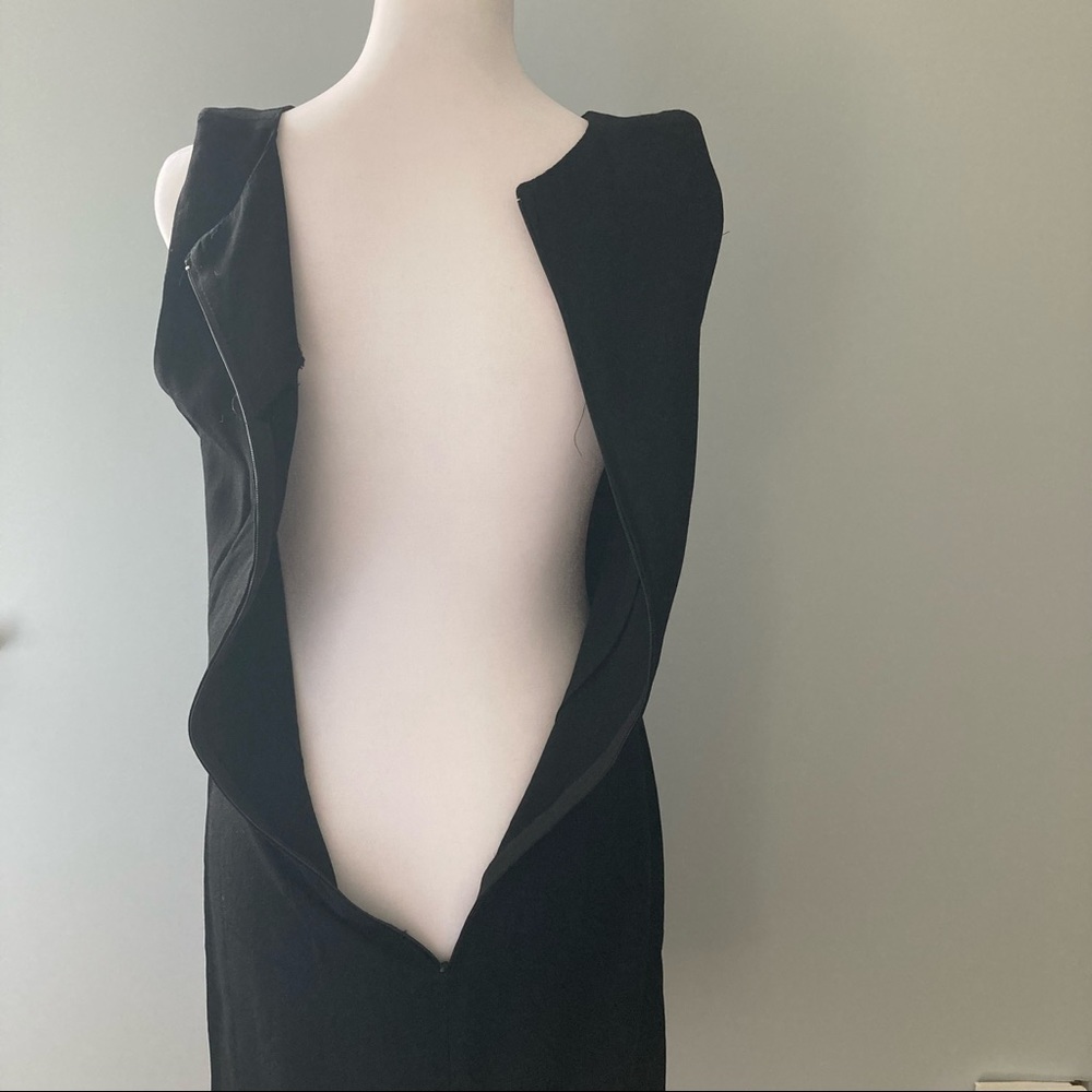 Vintage S. Roberts Black Sleeveless Cocktail Dress size 5/6 - Picture 6 of 7